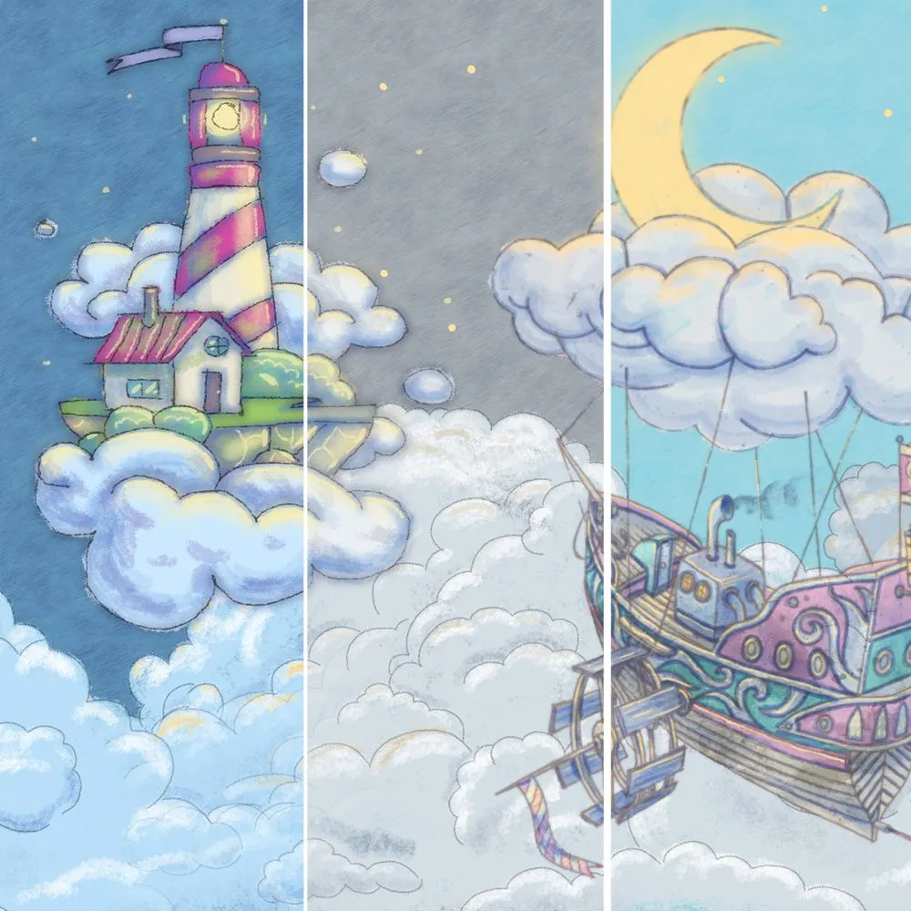 Dress-wall - Wallpaper Flying ship 3D Model