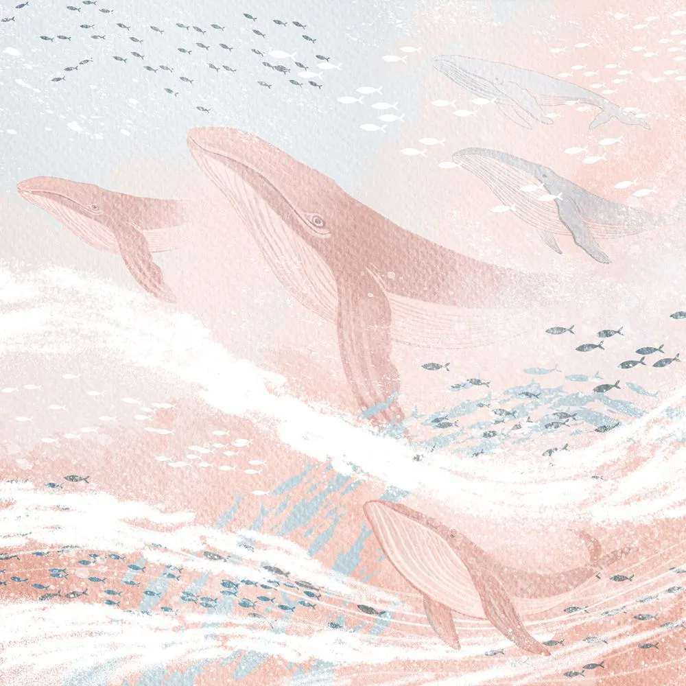 Dress-wall - Wallpaper Flying whale 3D Model