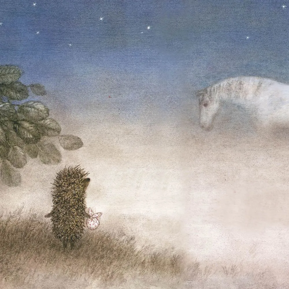 Dress-wall - Wallpaper Hedgehog in the fog 3D Model