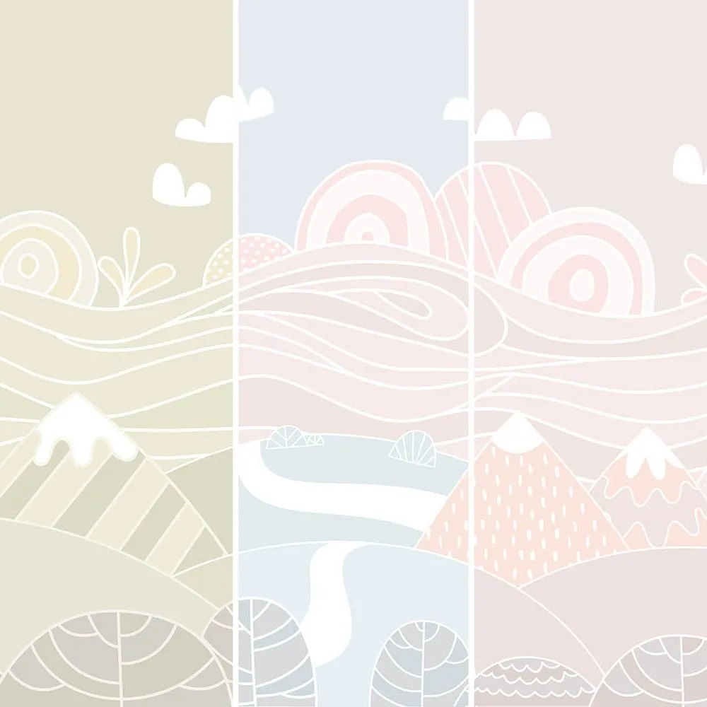 Dress-wall - Wallpaper Marshmallow fields 3D Model