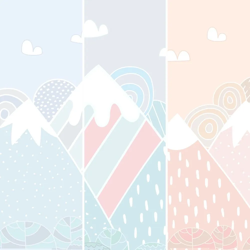Dress-wall - Wallpaper Marshmallow mountains 3D Model