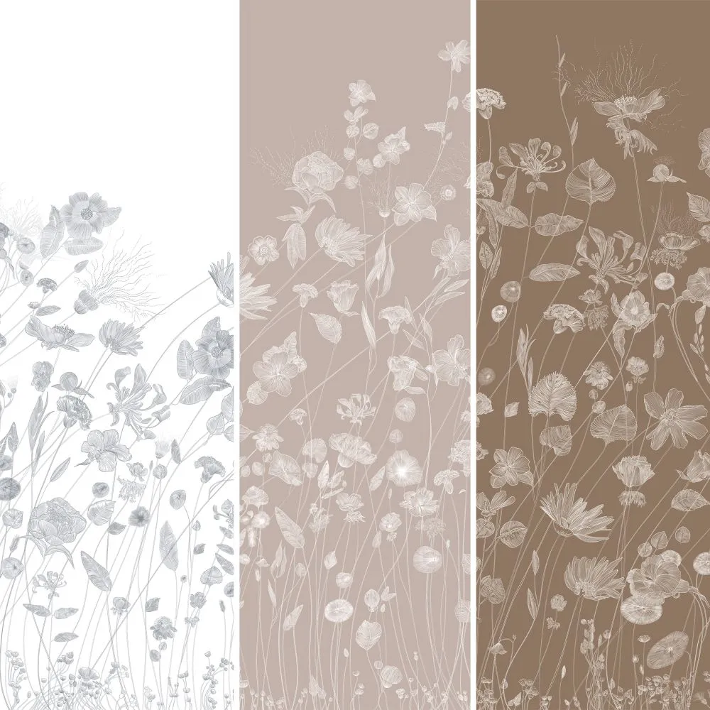 Dress-wall - Wallpaper Meadow 3D Model