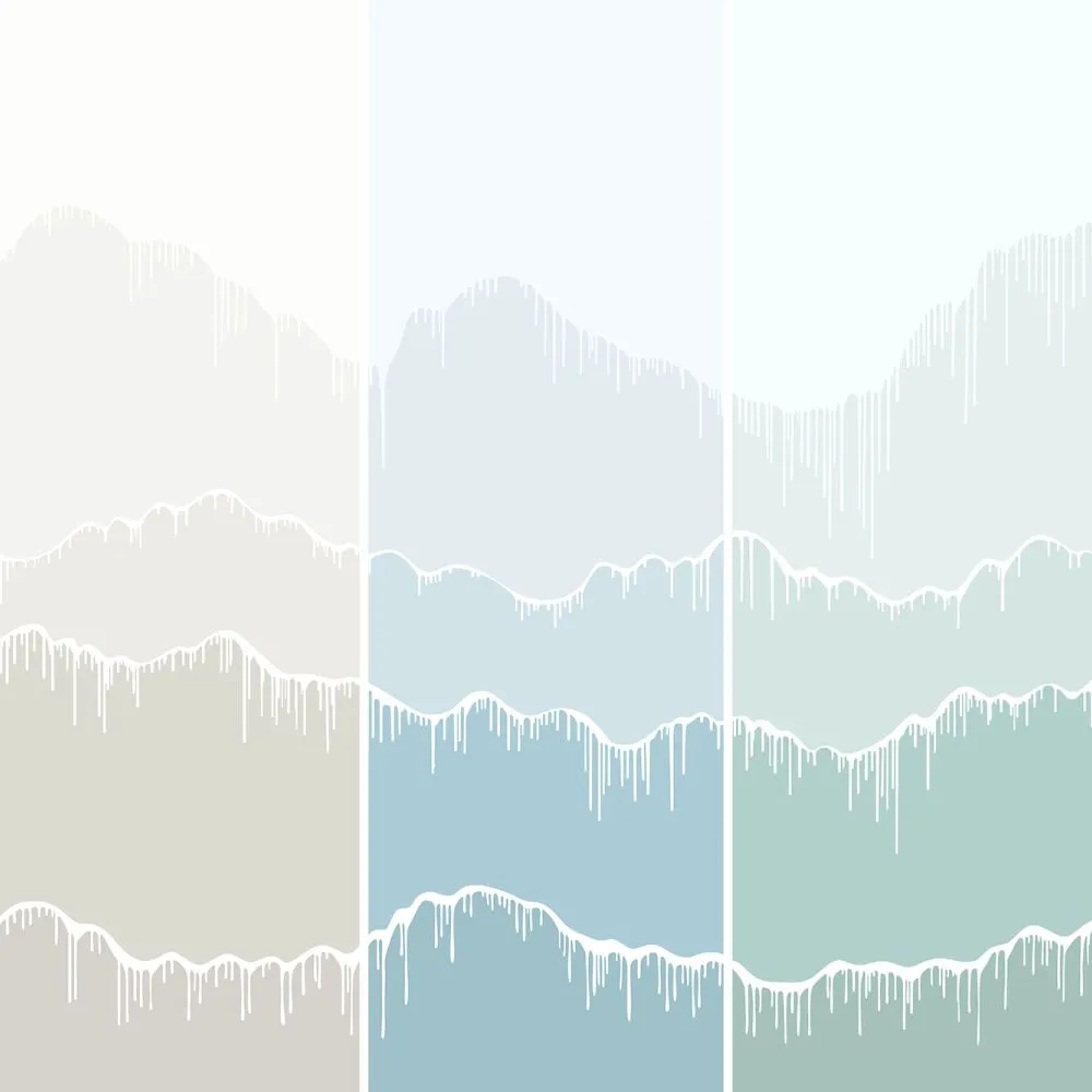 Dress-wall - Wallpaper Melting mountains 3D Model