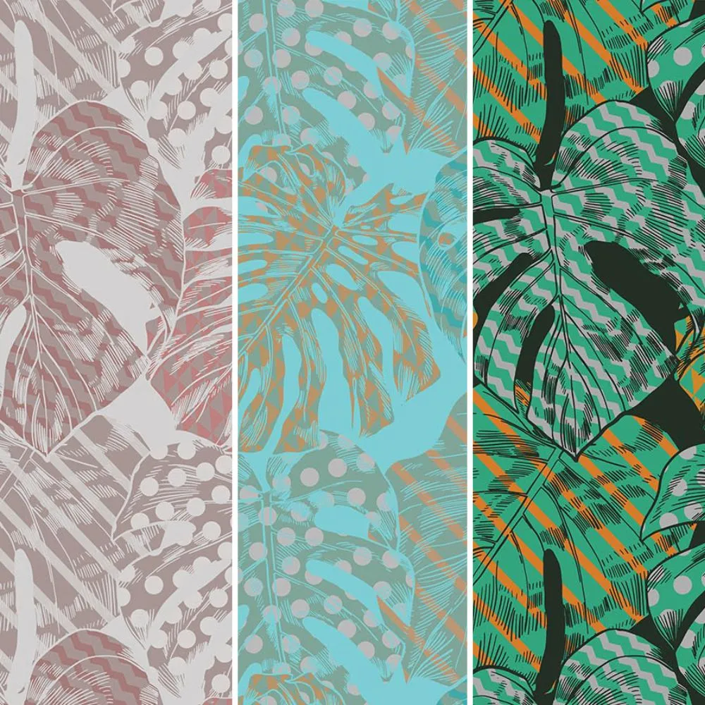 Dress-wall - Wallpaper Monstera shafran 3D Model