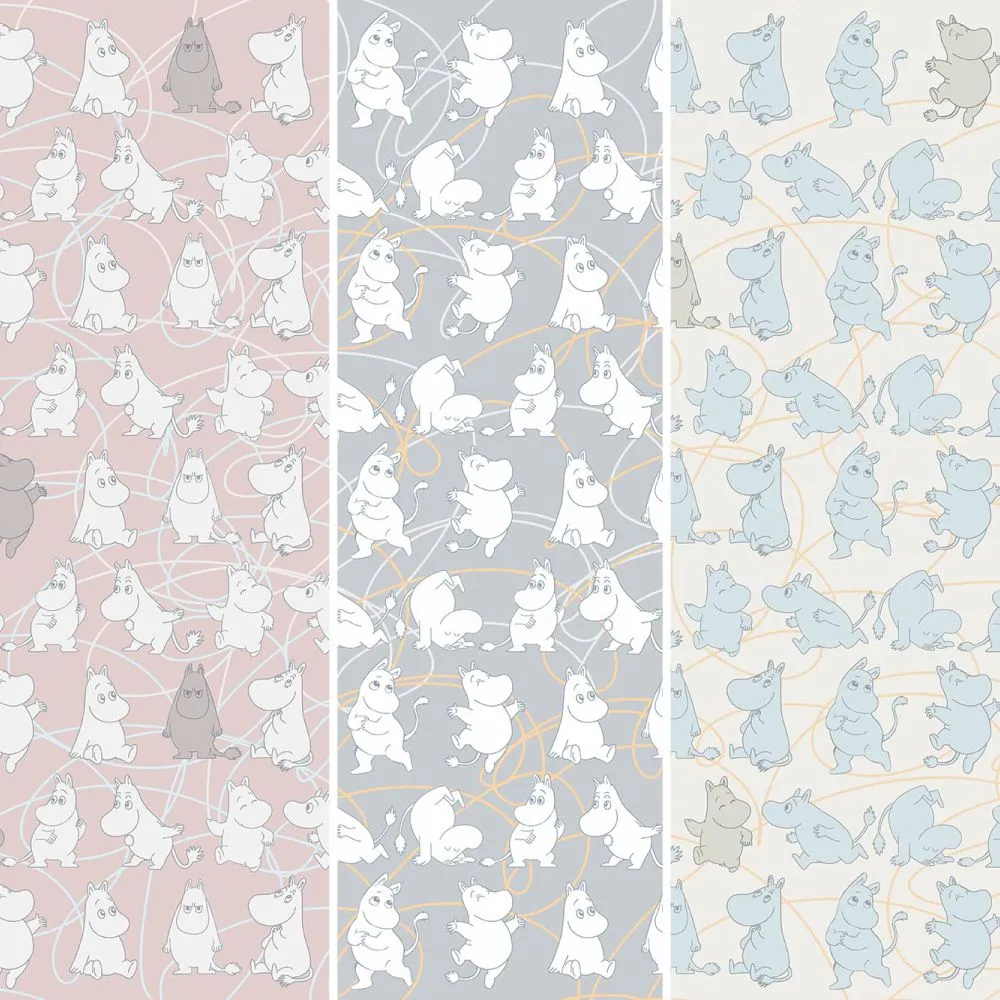 Dress-wall - Wallpaper Moomintrolls 3D Model