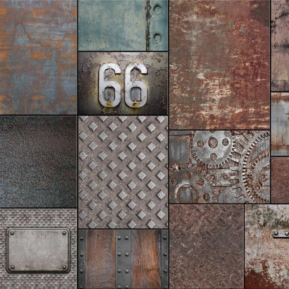 Dress-wall - Wallpaper Steel - Brutal 3D Model