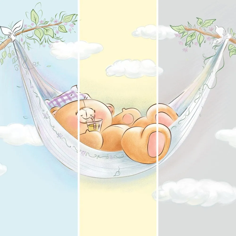 Dress-wall - Wallpaper Teddy bear 3D Model