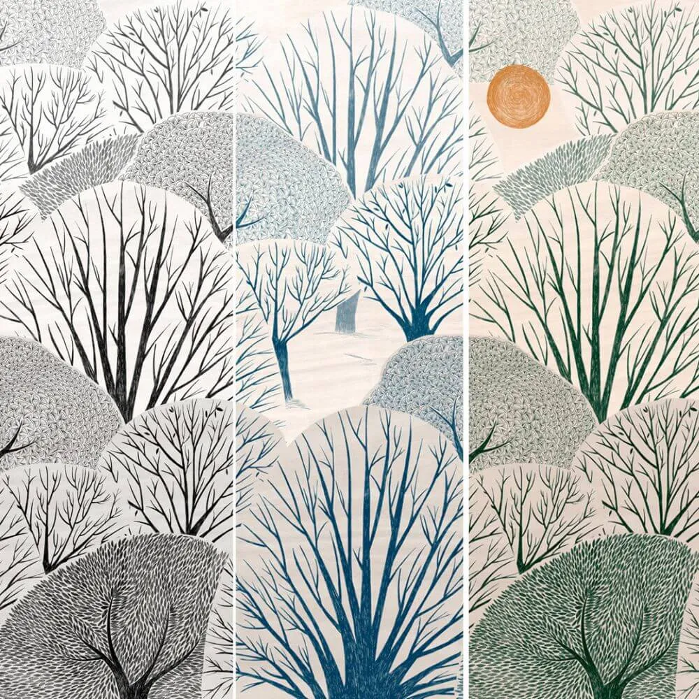 Dress-wall - Wallpaper Tree 3D Model