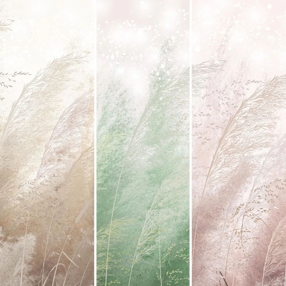 Dress-wall - Wallpaper Wind in the grass 3D Model