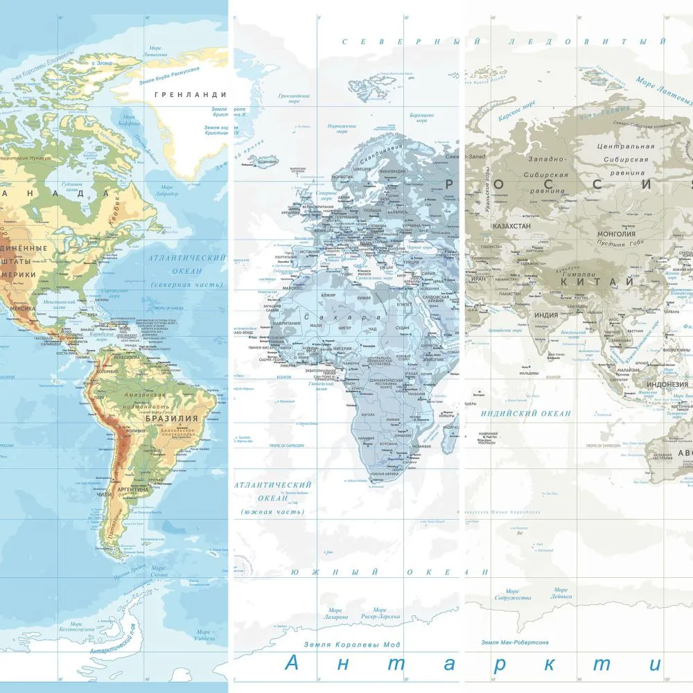 Dress-wall - Wallpaper World map geographic 3D Model