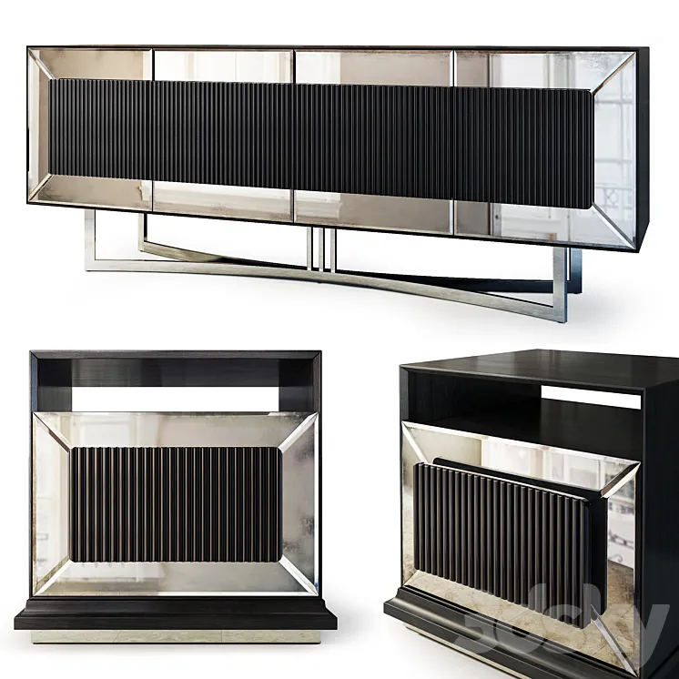 Dresser and nightstand Lion. Sideboard nightstand by Vera Mobilya 3D Model Free