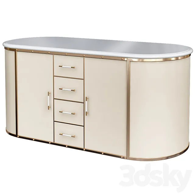 Dresser console table 3D Model