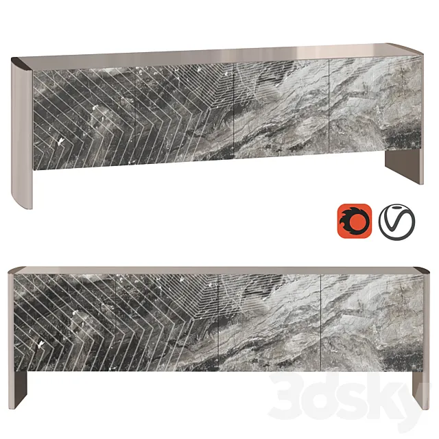 Dresser Linfa by Hessentia Cornelio Cappellini 3DModel