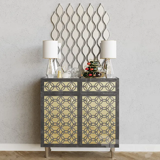 Dressers and decor 3D Model