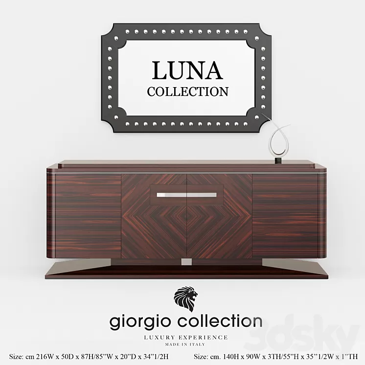 Dressers Giorgio collectio collection Luna 3D Model
