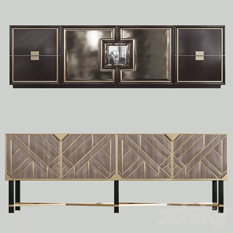 Dressers in the style of art deco 01 3D Model Free