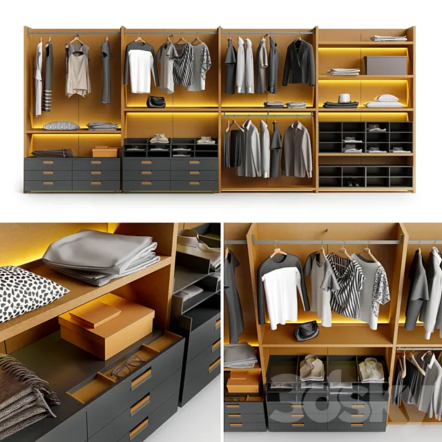 Dressing B & B Italia with filling. 3DModel