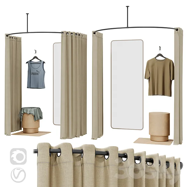 Dressing room (3 options) 3DModel