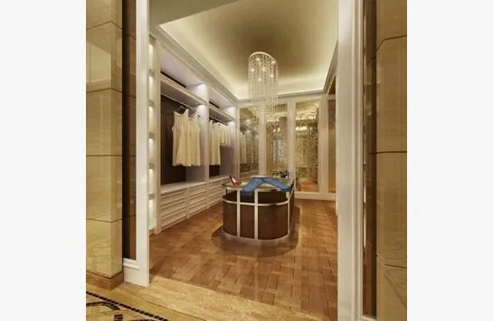 Dressing Room 3D Interior Scene - European Style - 010