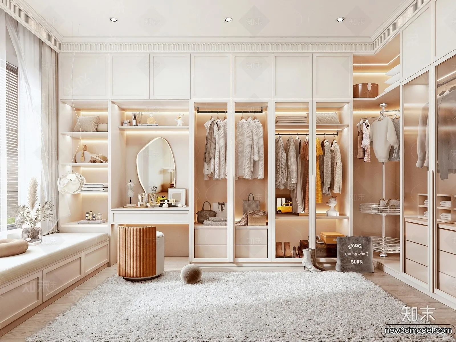 Dressing Room - 3D Models - 3D Interior Scenes - 001