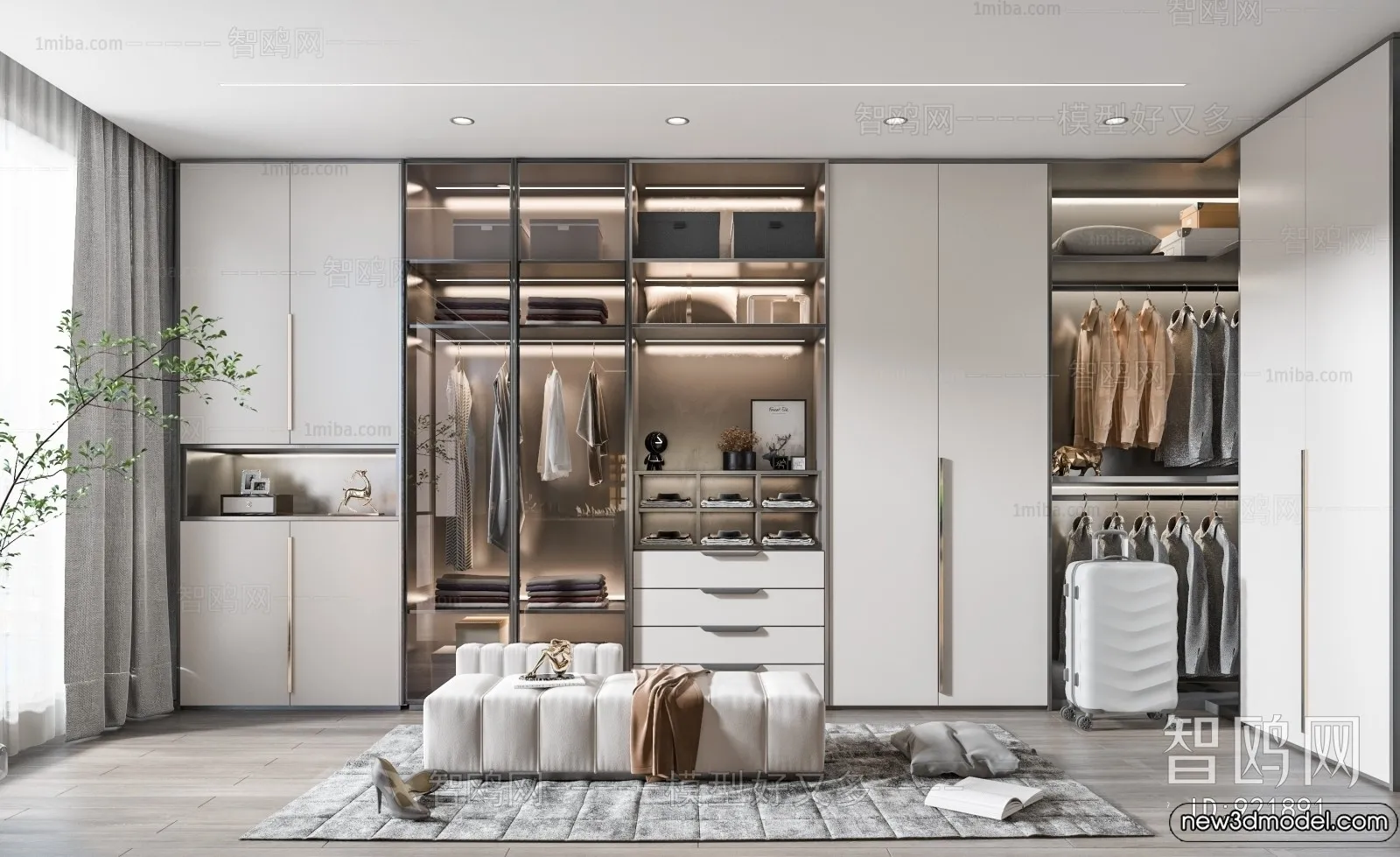 Dressing Room - 3D Models - 3D Interior Scenes - 004