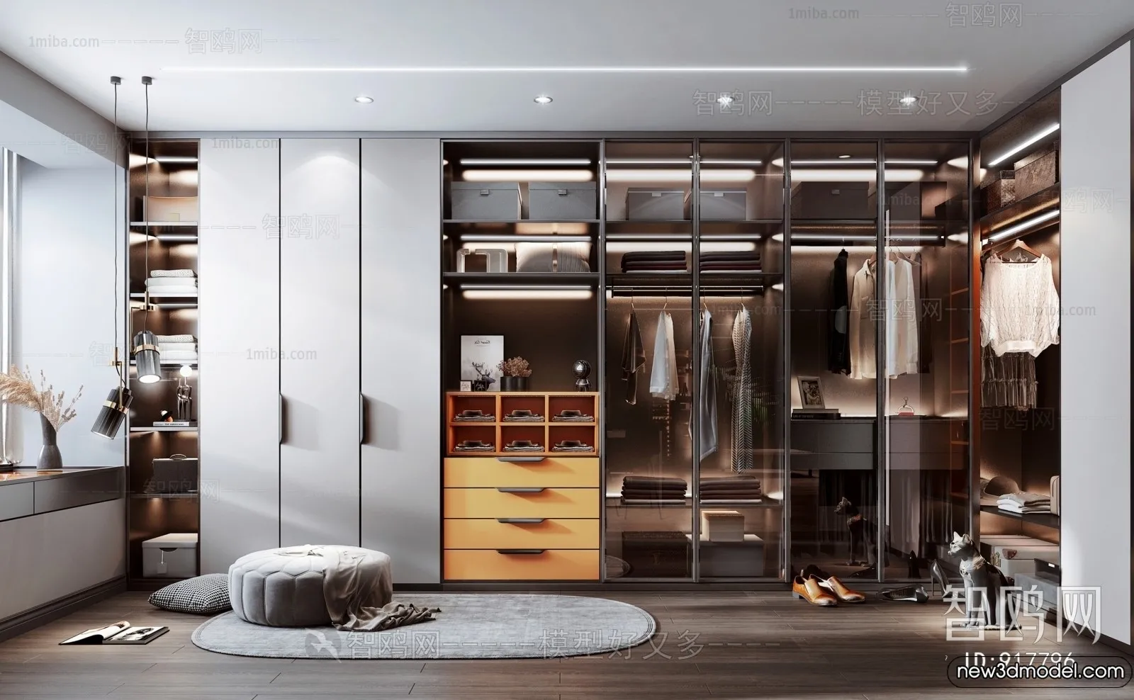 Dressing Room - 3D Models - 3D Interior Scenes - 005