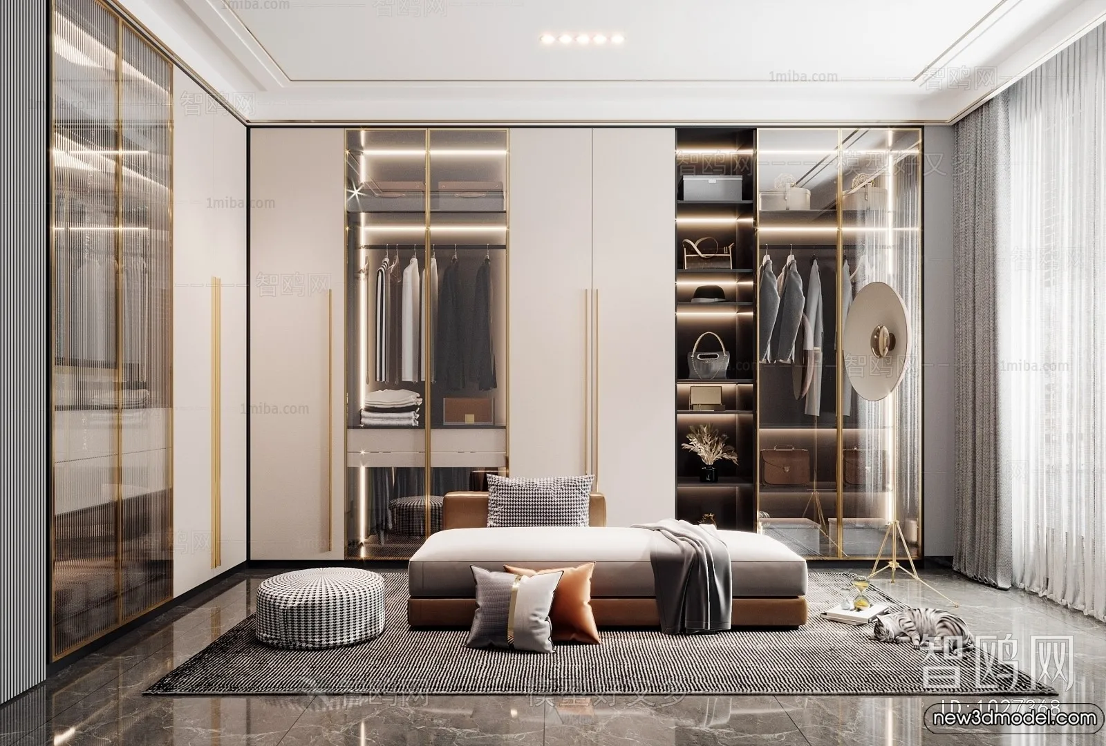 Dressing Room - 3D Models - 3D Interior Scenes - 006