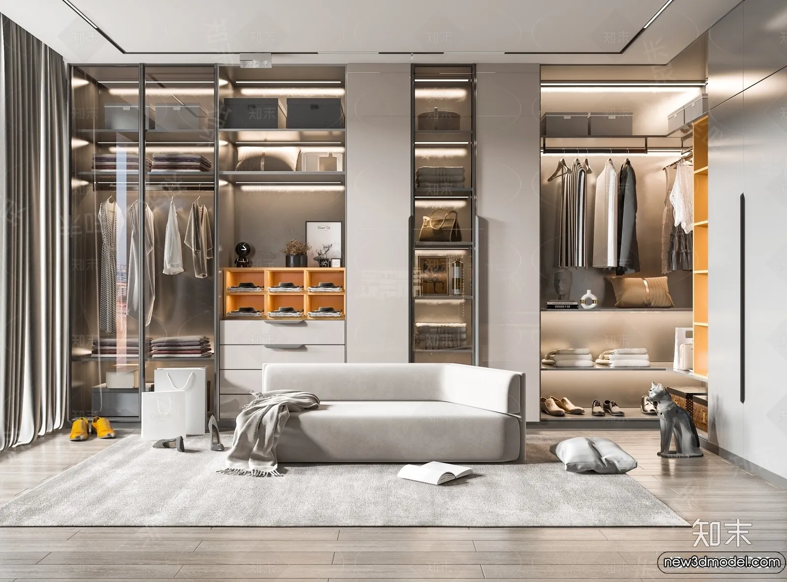 Dressing Room - 3D Models - 3D Interior Scenes - 007