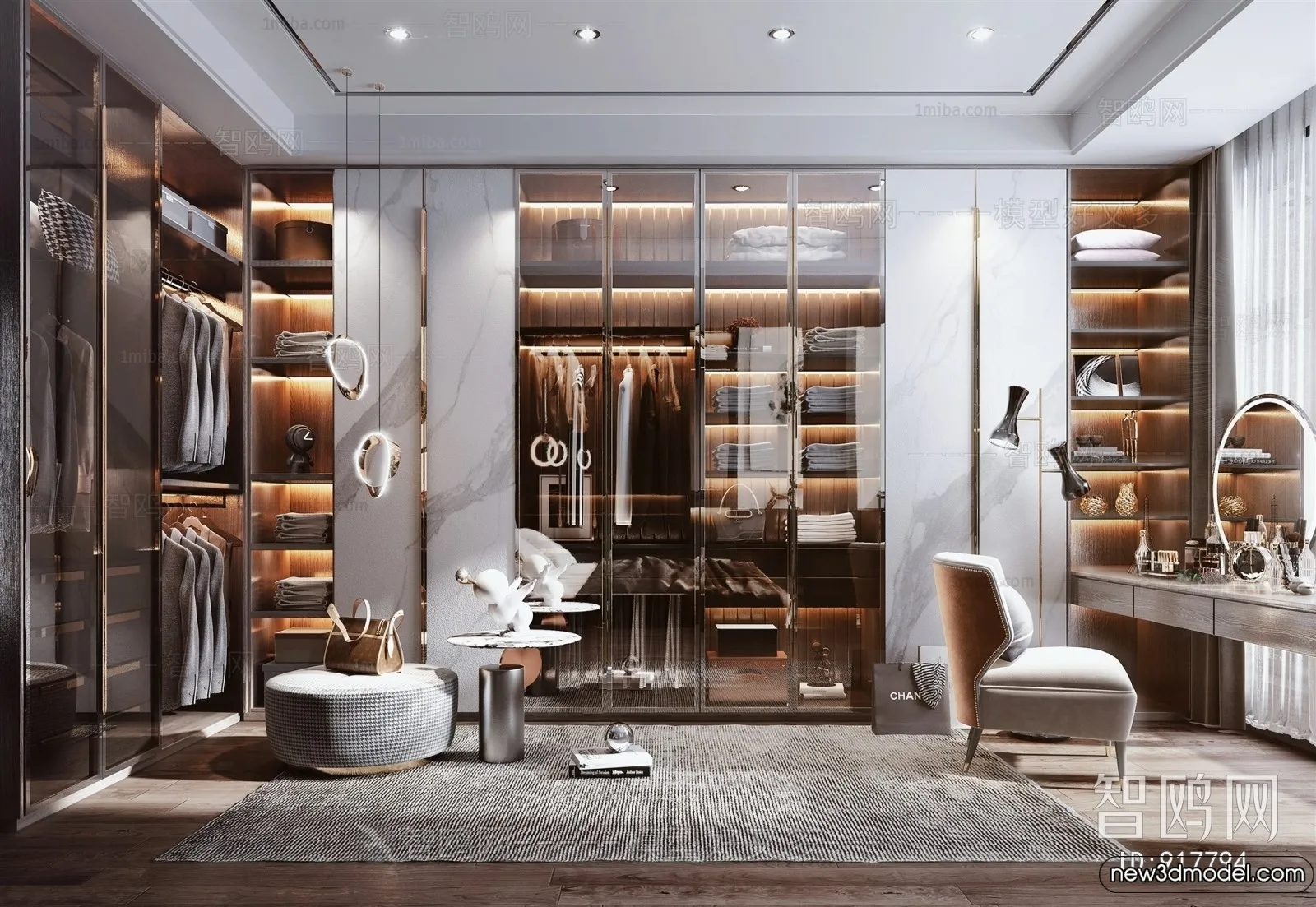 Dressing Room - 3D Models - 3D Interior Scenes - 008