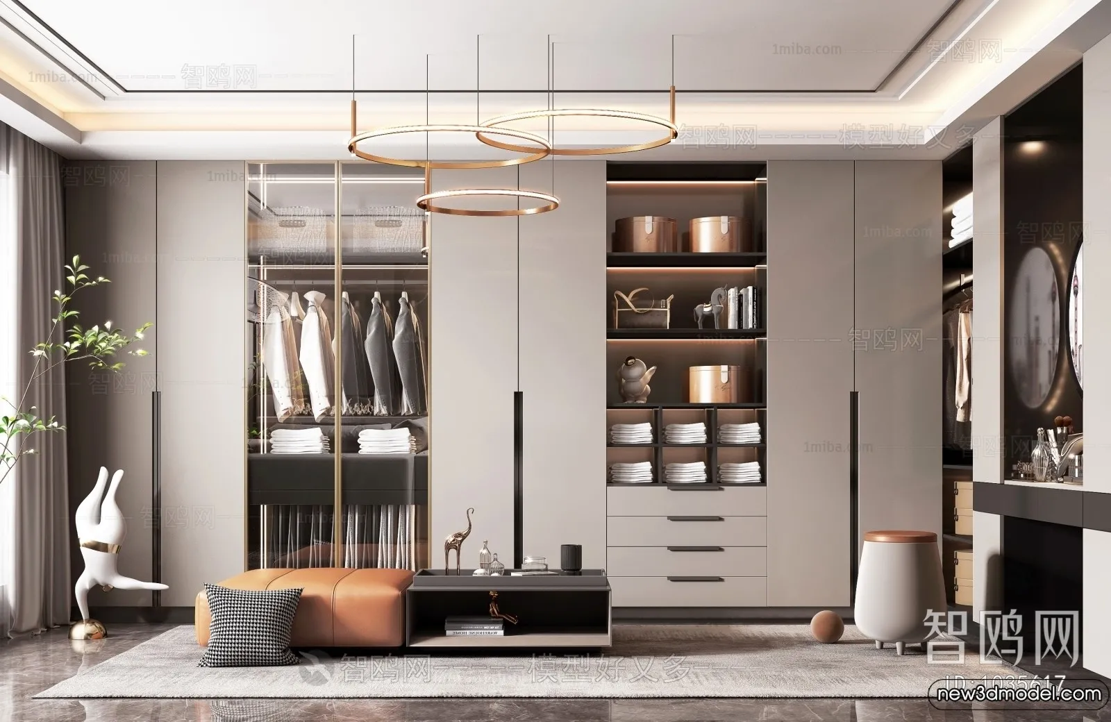 Dressing Room - 3D Models - 3D Interior Scenes - 009