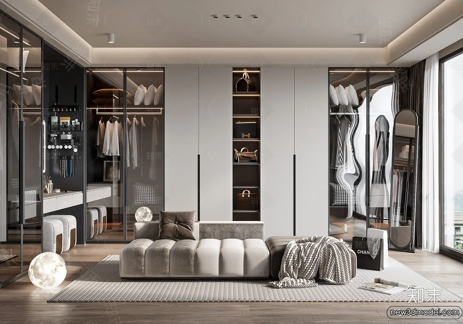 Dressing Room - 3D Models - 3D Interior Scenes - 013