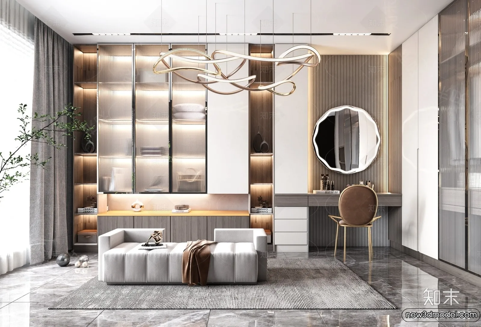 Dressing Room - 3D Models - 3D Interior Scenes - 014