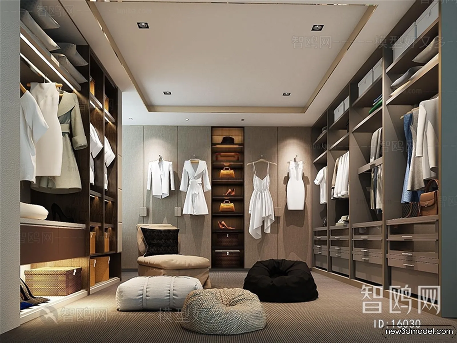 Dressing Room - 3D Models - 3D Interior Scenes - 015