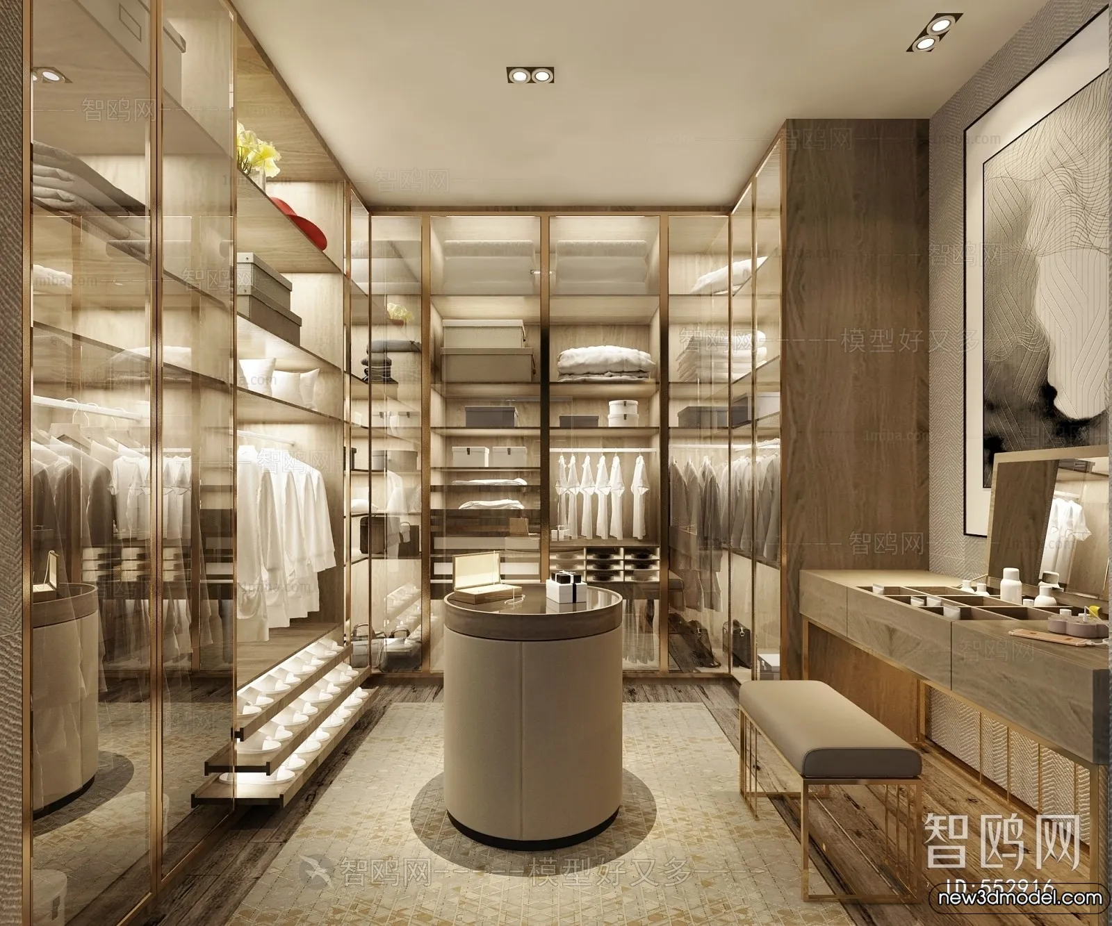 Dressing Room - 3D Models - 3D Interior Scenes - 016