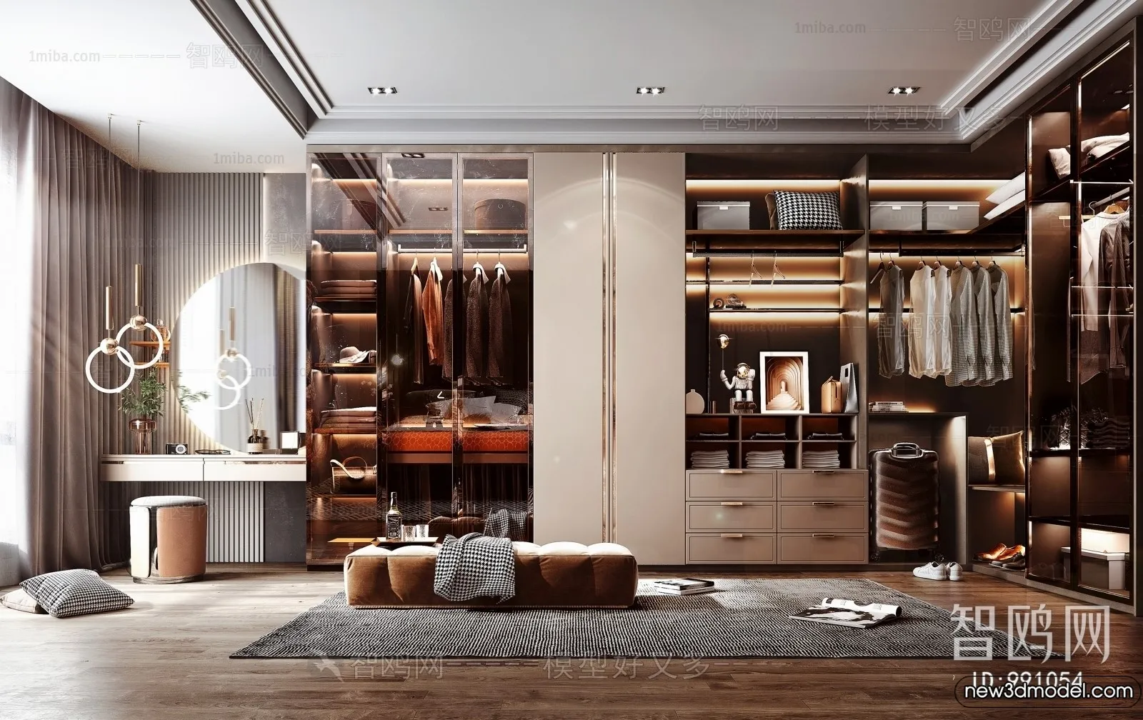 Dressing Room - 3D Models - 3D Interior Scenes - 018