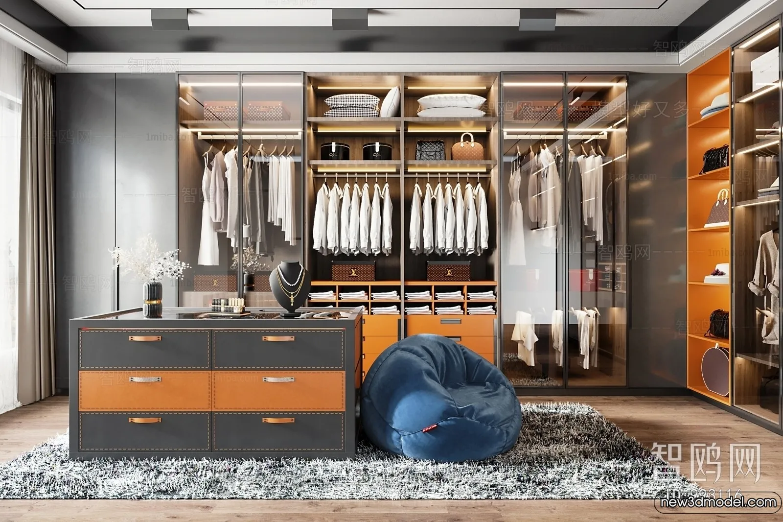 Dressing Room - 3D Models - 3D Interior Scenes - 019