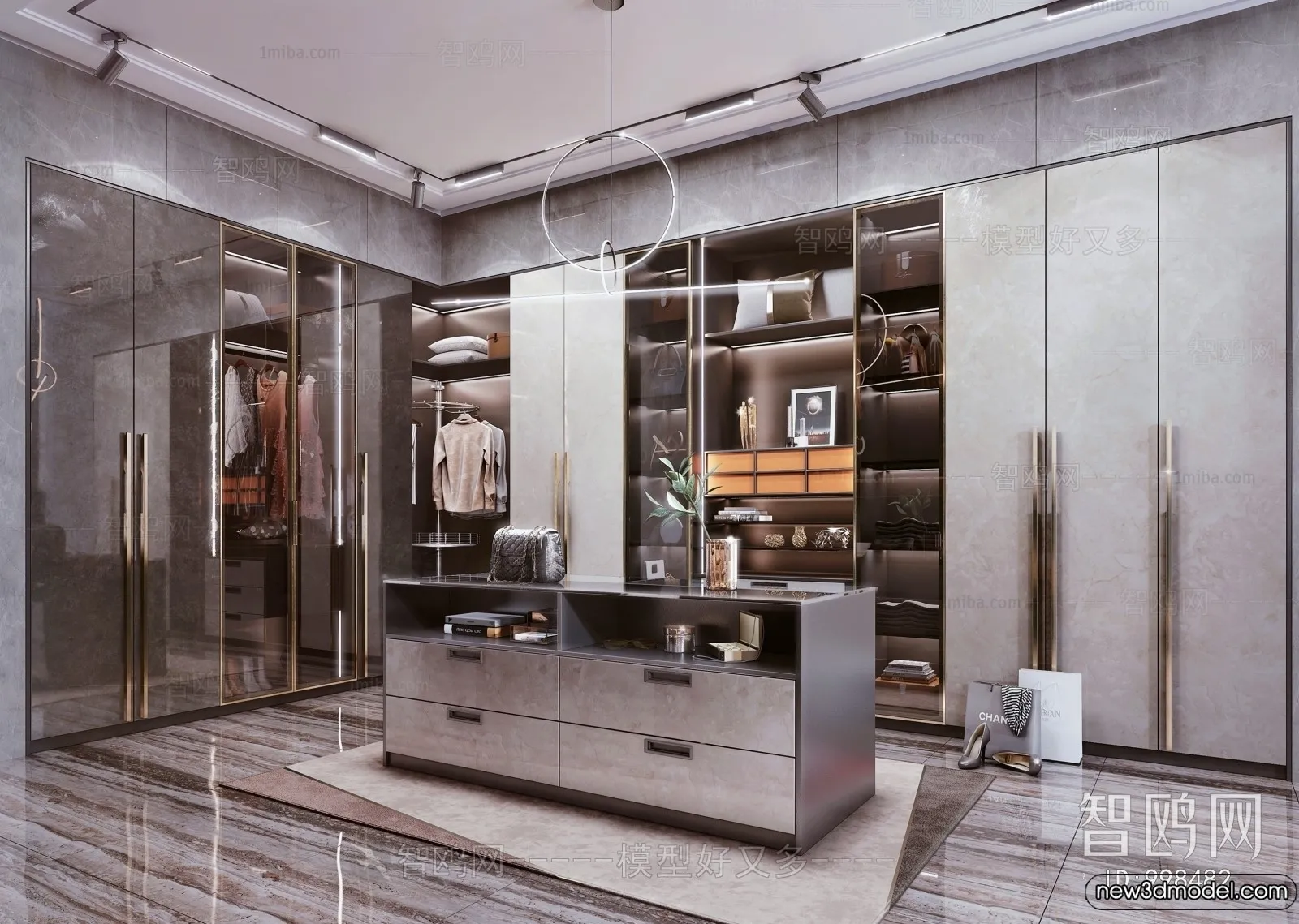 Dressing Room - 3D Models - 3D Interior Scenes - 021