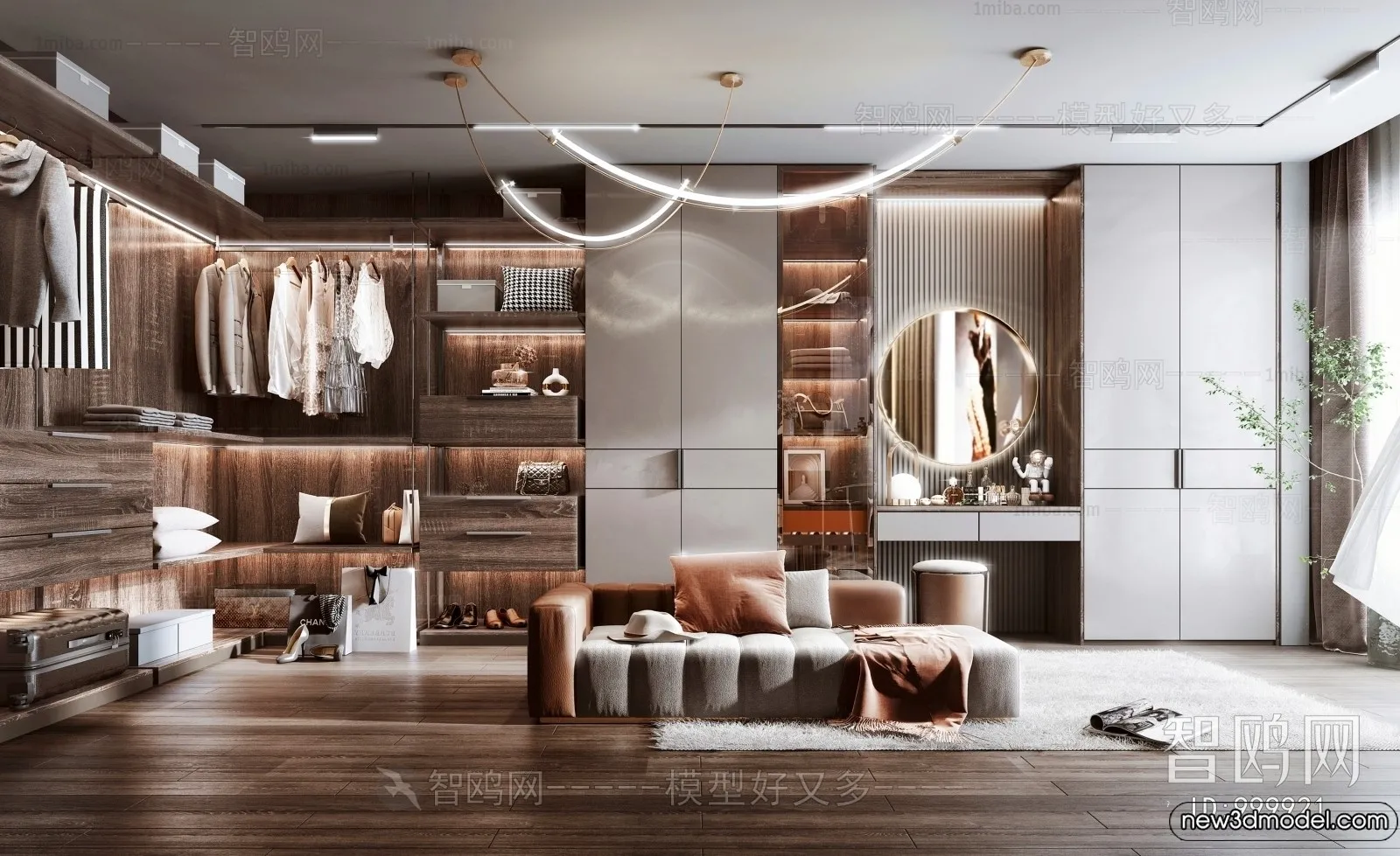 Dressing Room - 3D Models - 3D Interior Scenes - 022