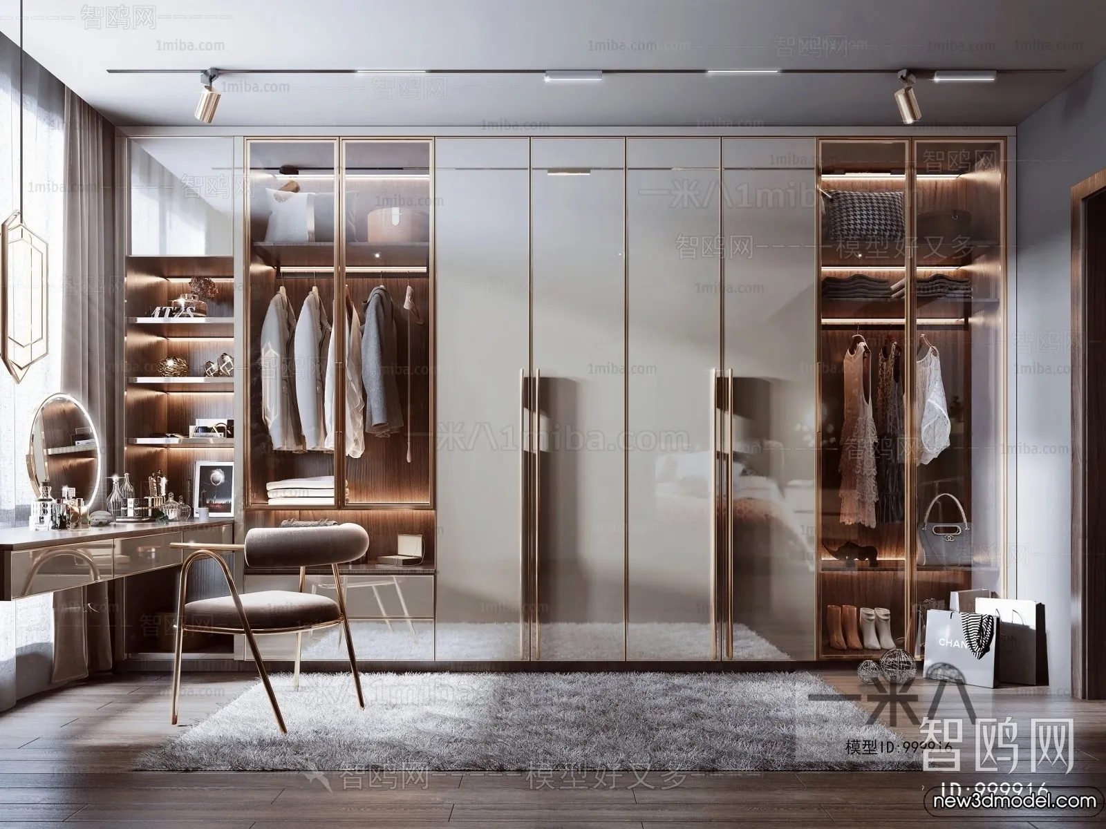 Dressing Room - 3D Models - 3D Interior Scenes - 023