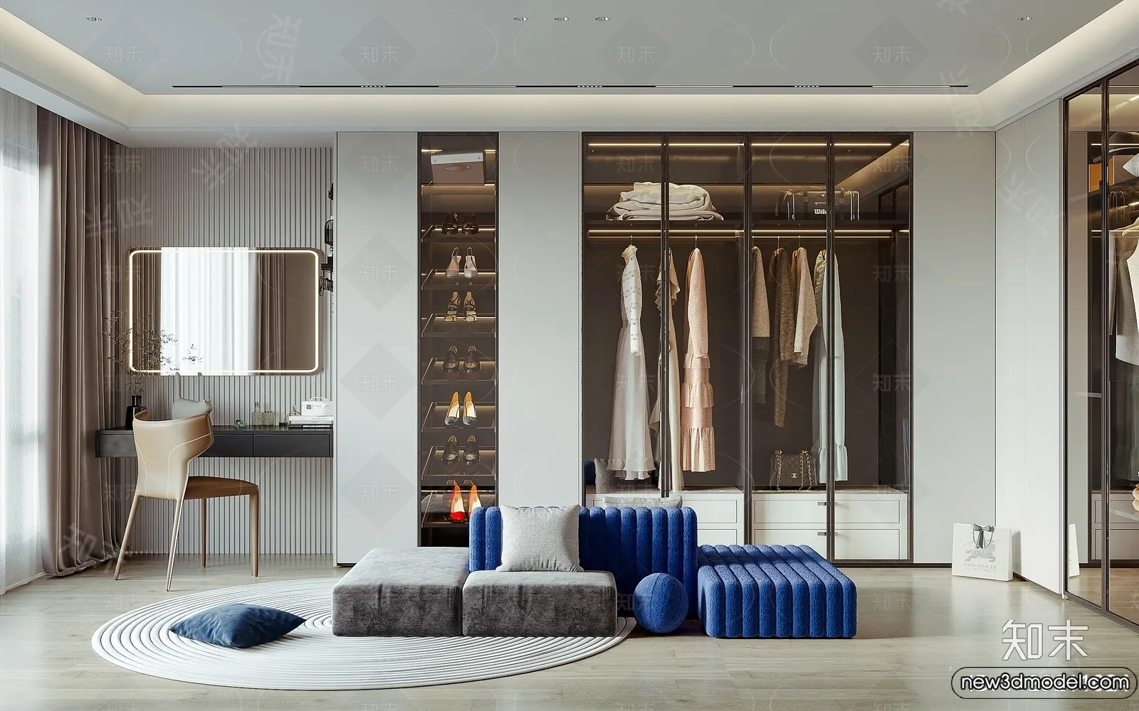 Dressing Room - 3D Models - 3D Interior Scenes - 024