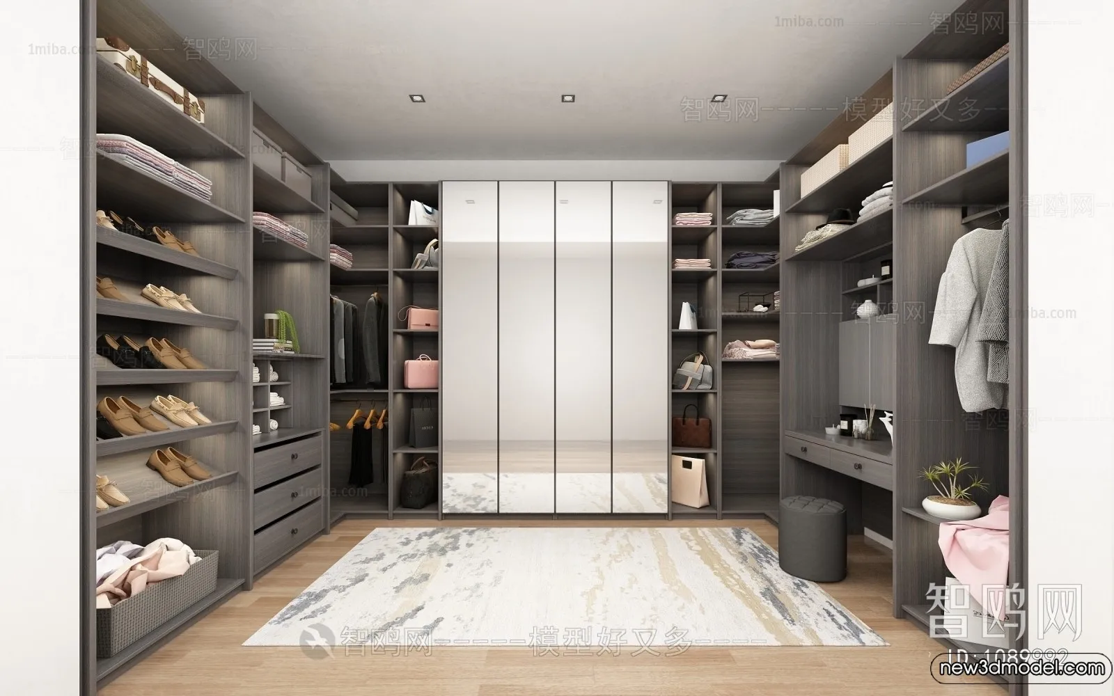 Dressing Room - 3D Models - 3D Interior Scenes - 026