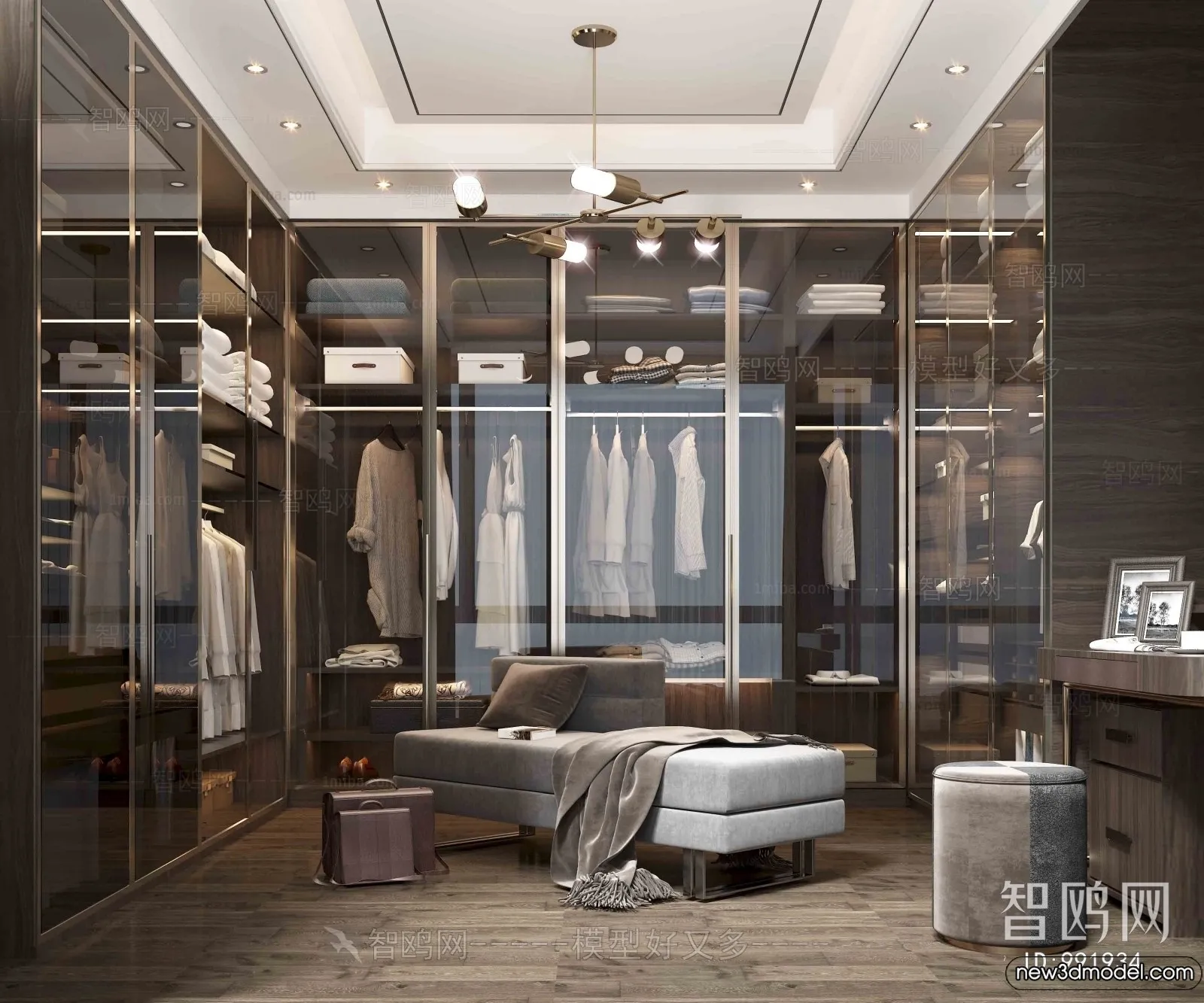 Dressing Room - 3D Models - 3D Interior Scenes - 029