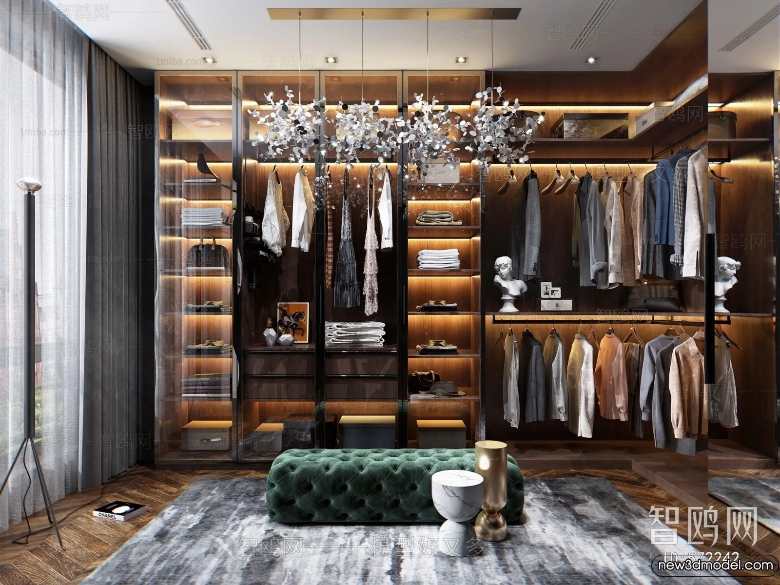 Dressing Room - 3D Models - 3D Interior Scenes - 030