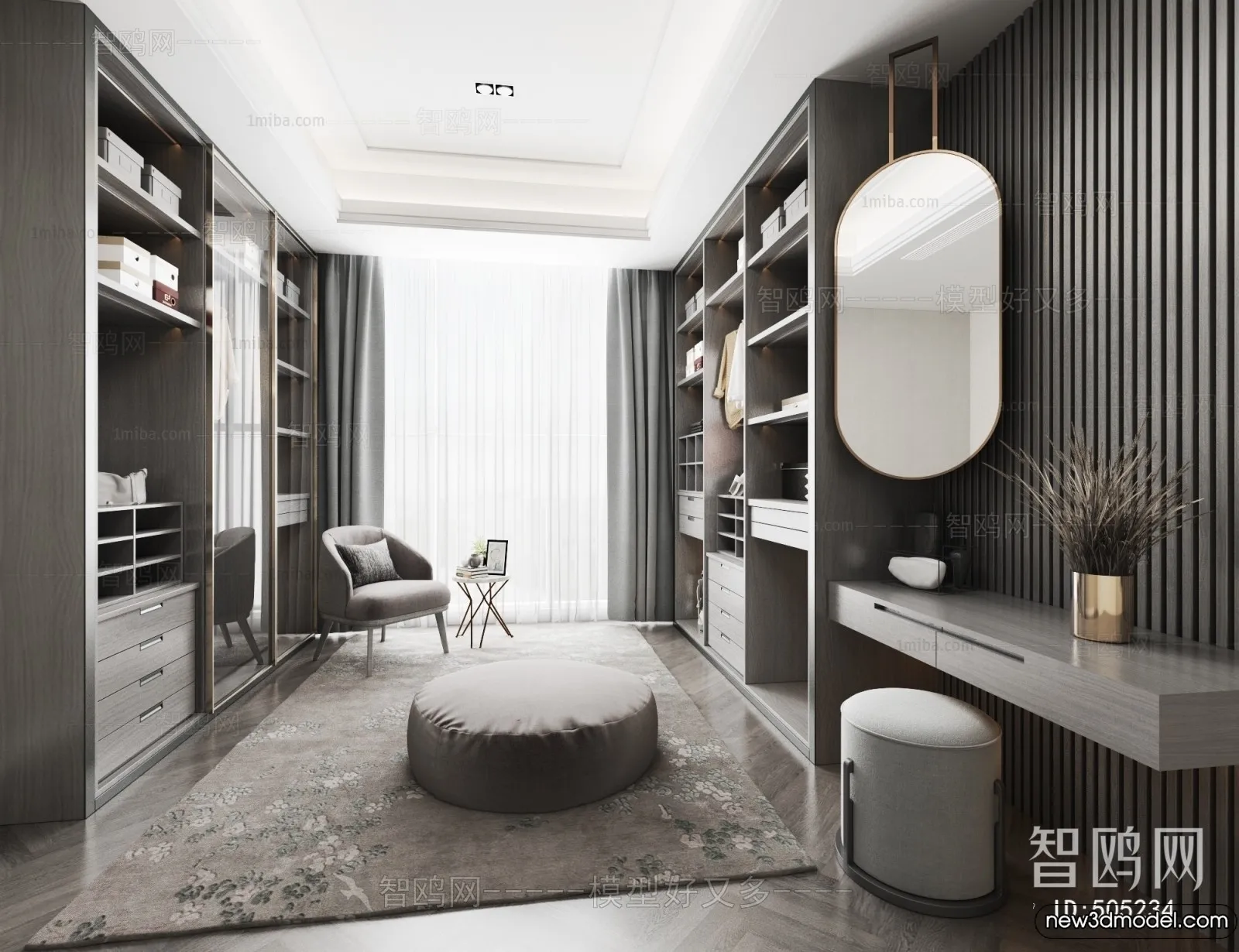 Dressing Room - 3D Models - 3D Interior Scenes - 031