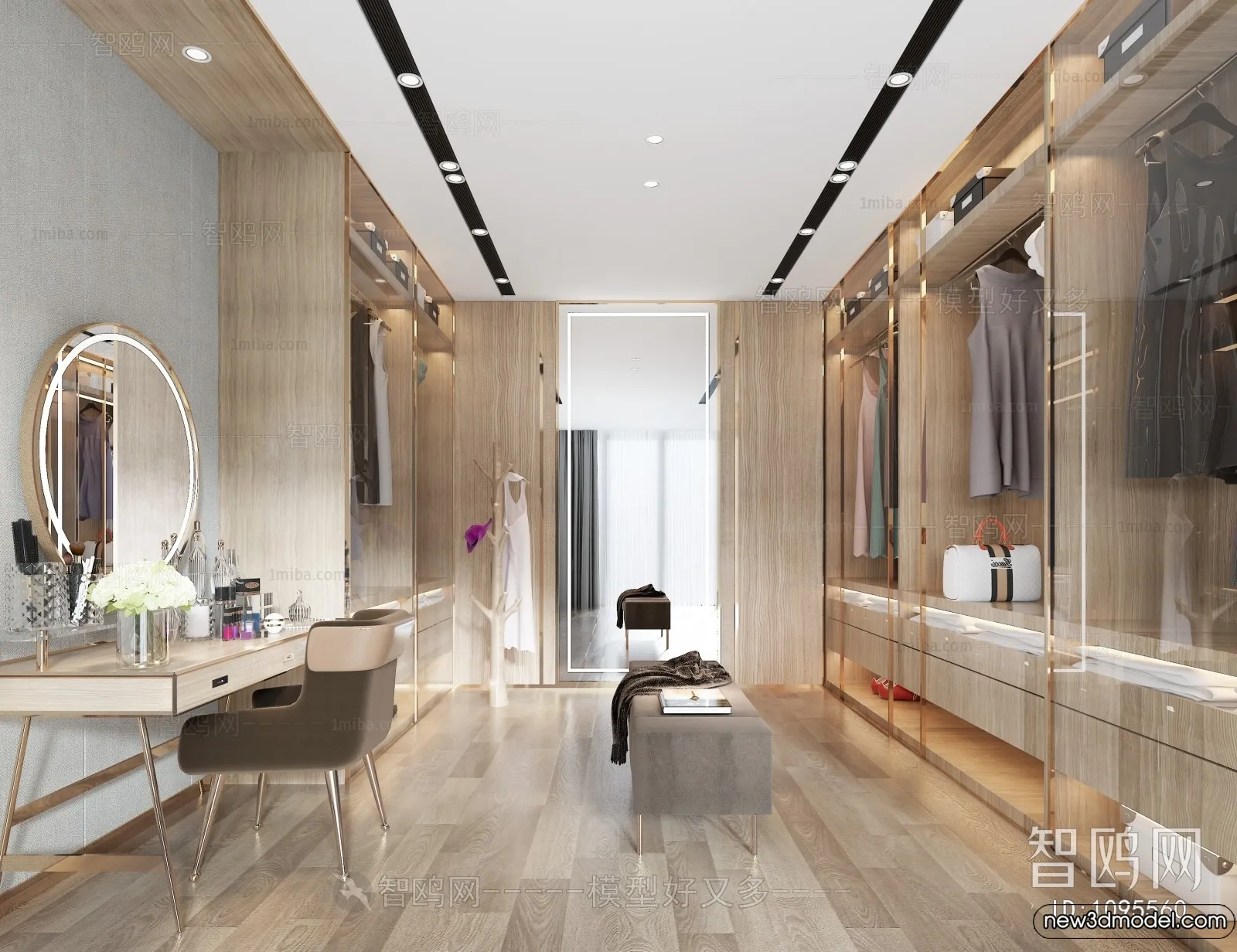 Dressing Room - 3D Models - 3D Interior Scenes - 032