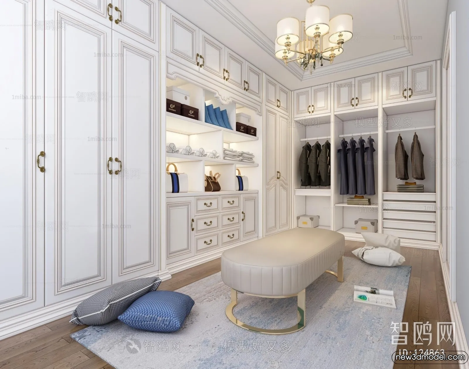 Dressing Room - 3D Models - 3D Interior Scenes - 040