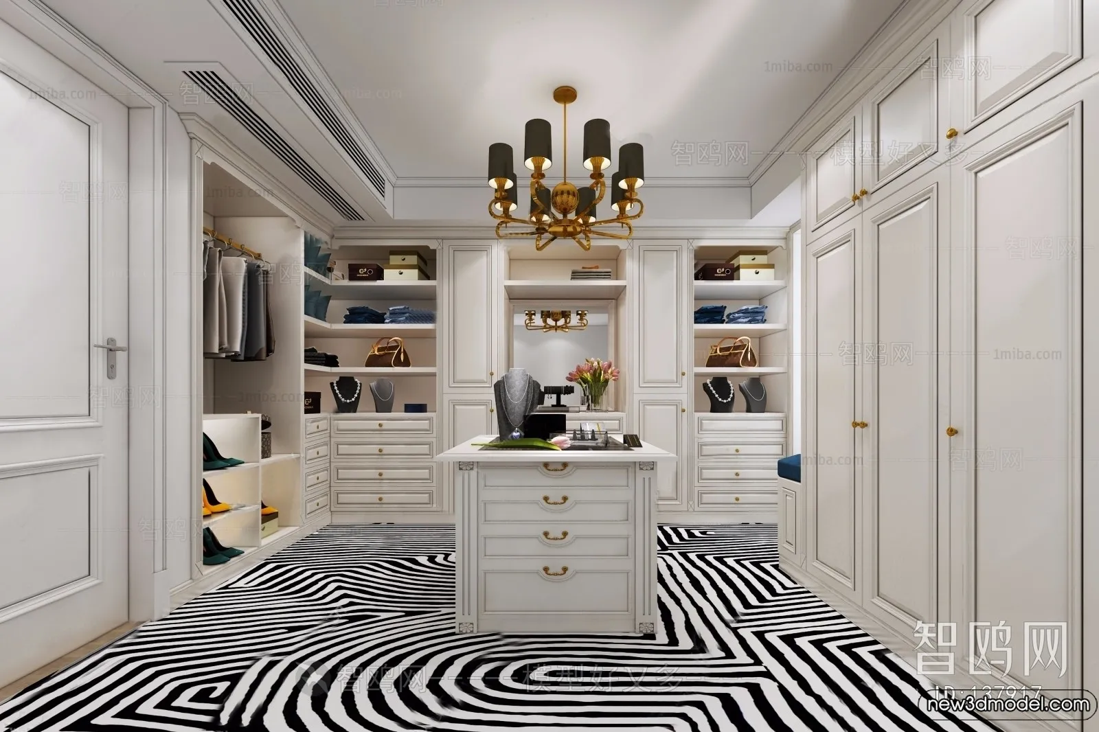 Dressing Room - 3D Models - 3D Interior Scenes - 041