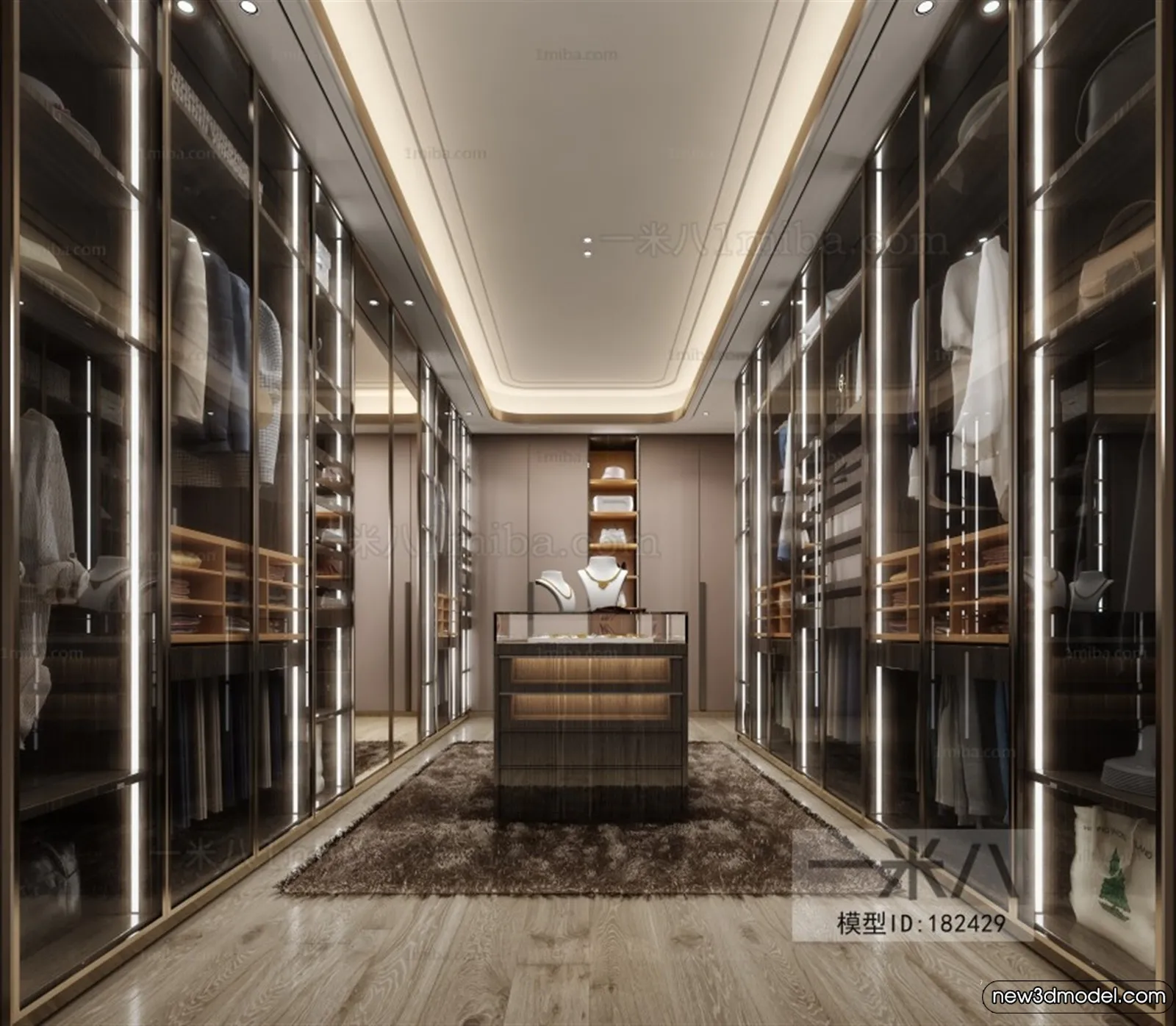 Dressing Room - 3D Models - 3D Interior Scenes - 043