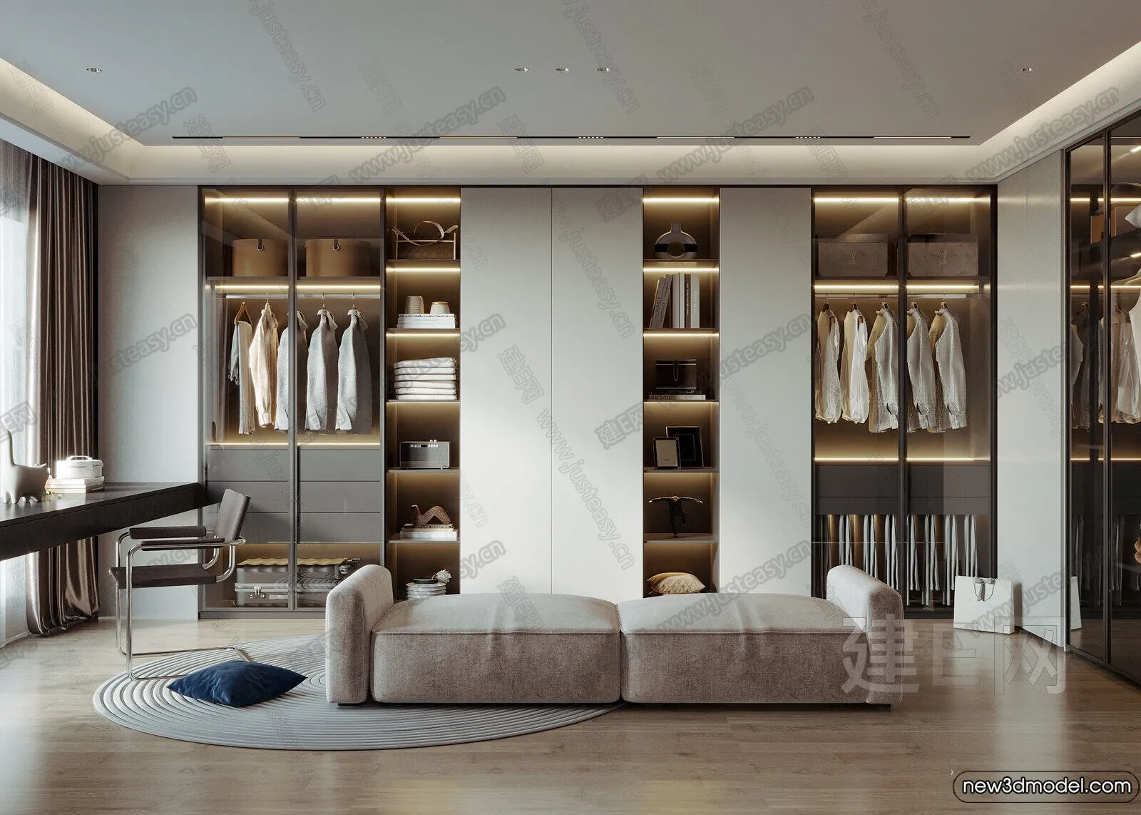 Dressing Room - 3D Models - 3D Interior Scenes - 046