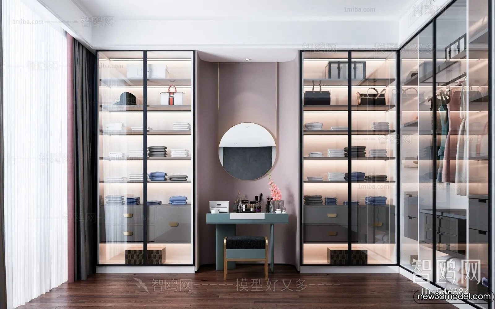 Dressing Room - 3D Models - 3D Interior Scenes - 053